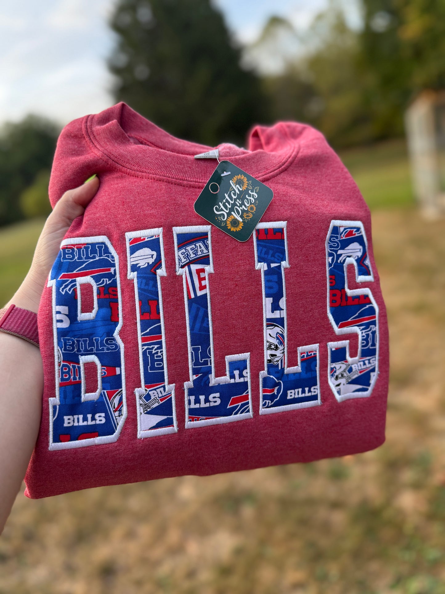 Embroidered Bills Sweatshirt