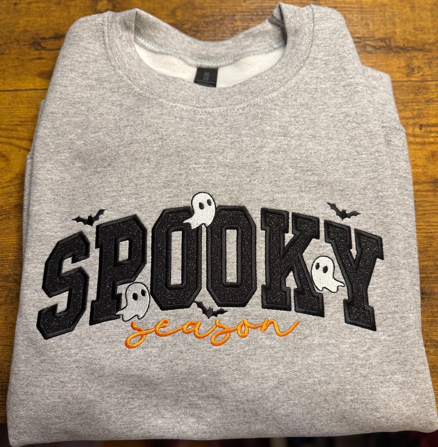 Spooky season embroidered sweatshirt