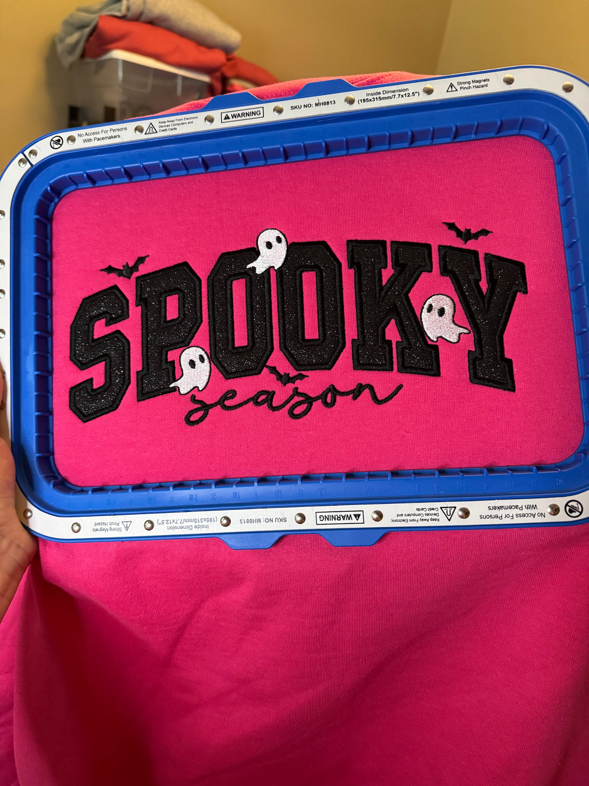 Spooky season embroidered sweatshirt