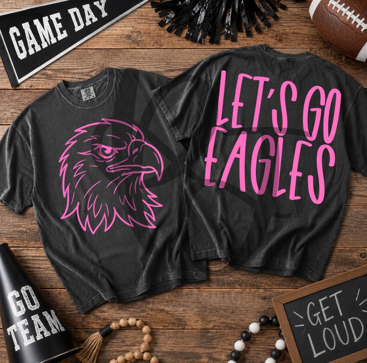 Pink Out Eagles T Shirt