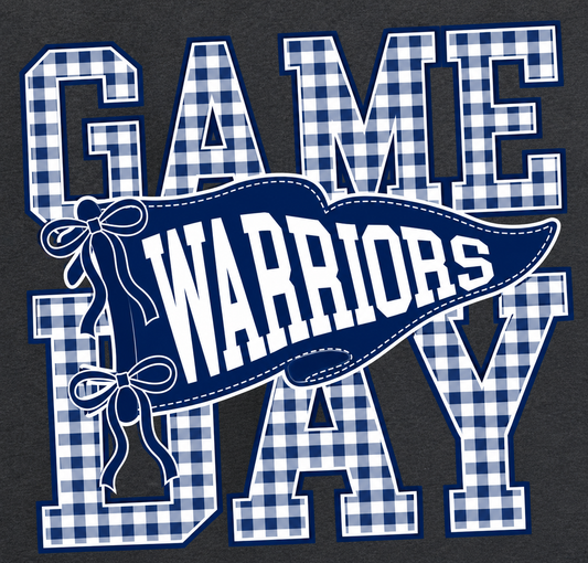 Game Day Warriors Navy- YOUTH SIZES