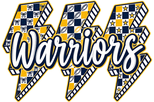Lightning bolt Navy Warriors