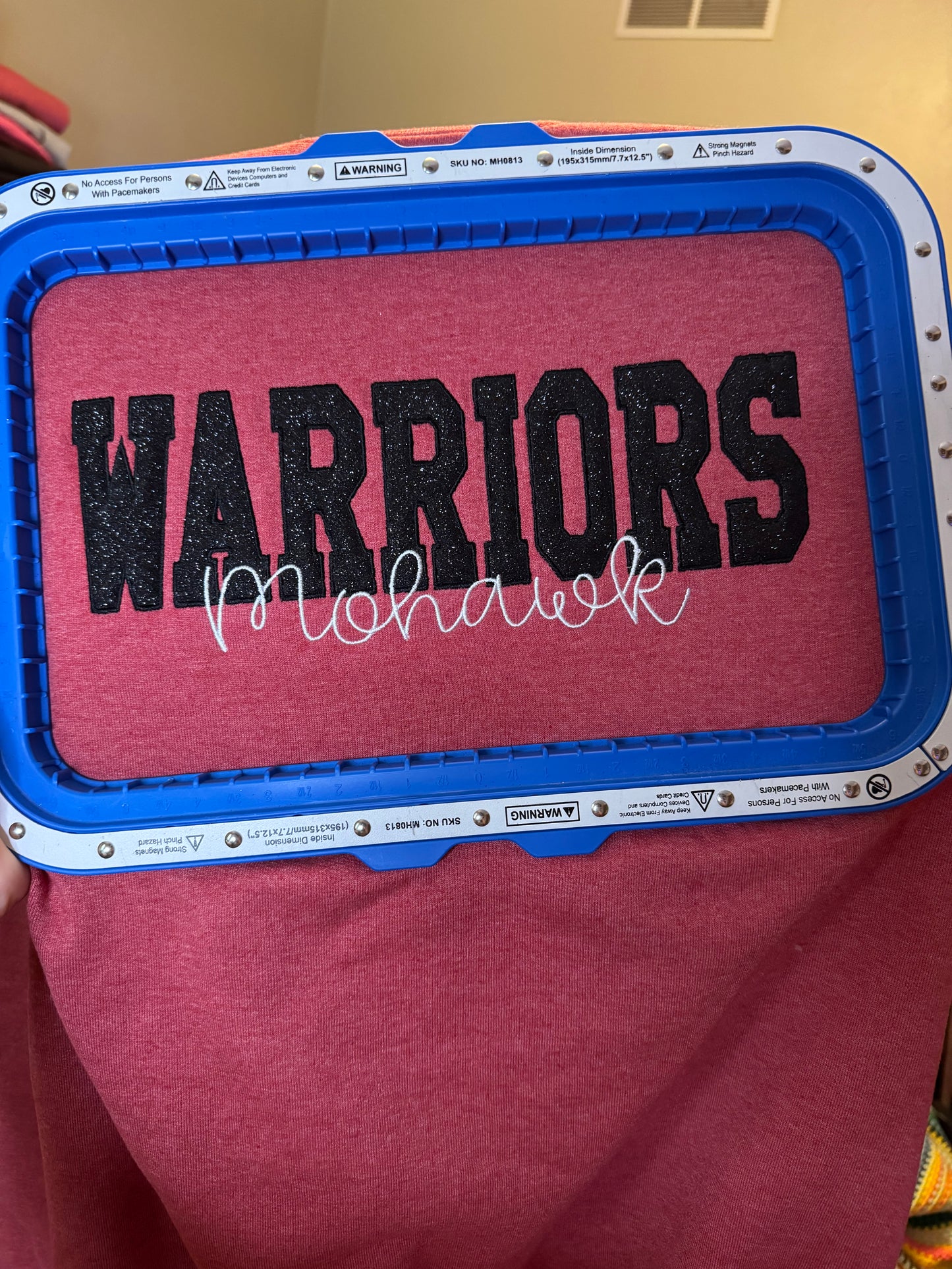 Embroidered Mohawk Warriors Crewneck Sweatshirt