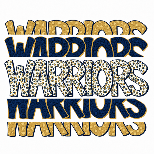Gold & navy Warriors - YOUTH SIZES