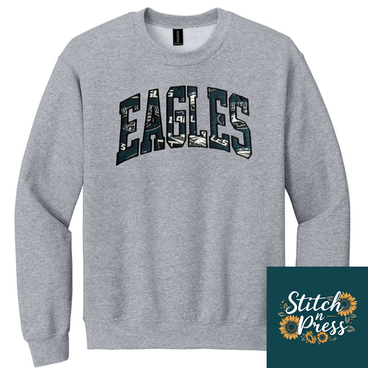 Embroidered Eagles Sweatshirt