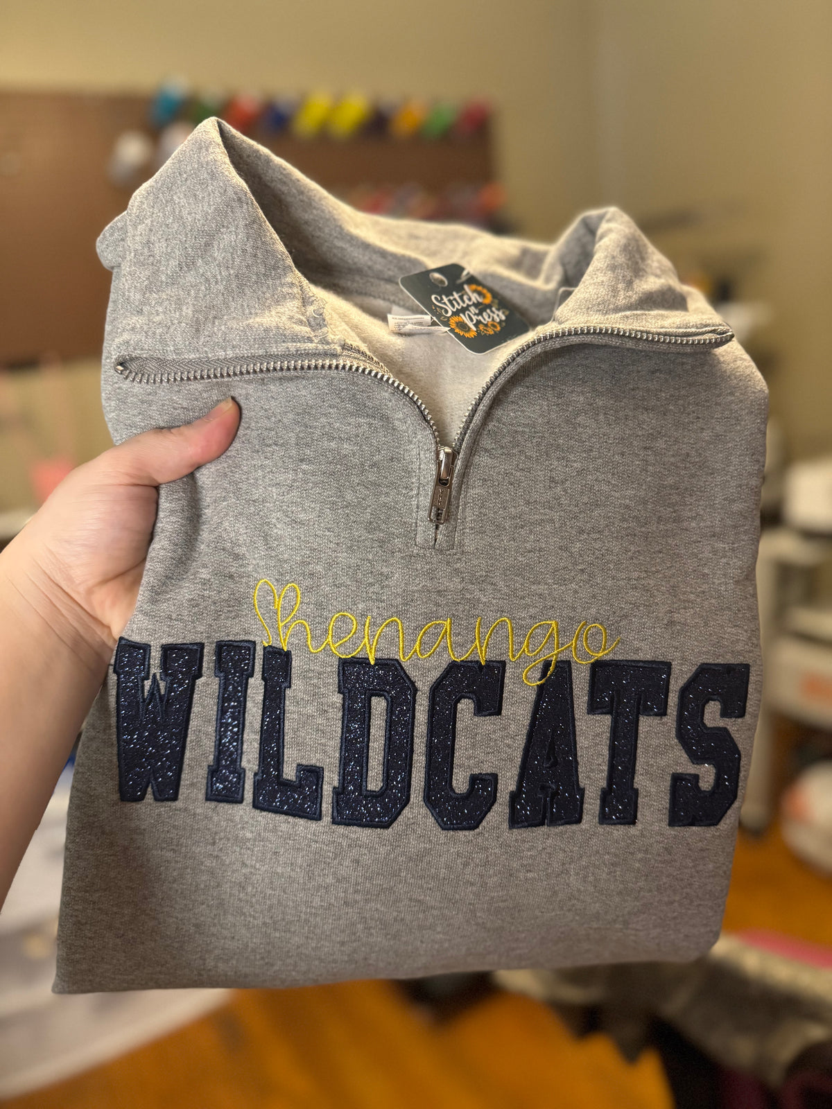 Embroidered Shenango Wildcats Sweatshirt