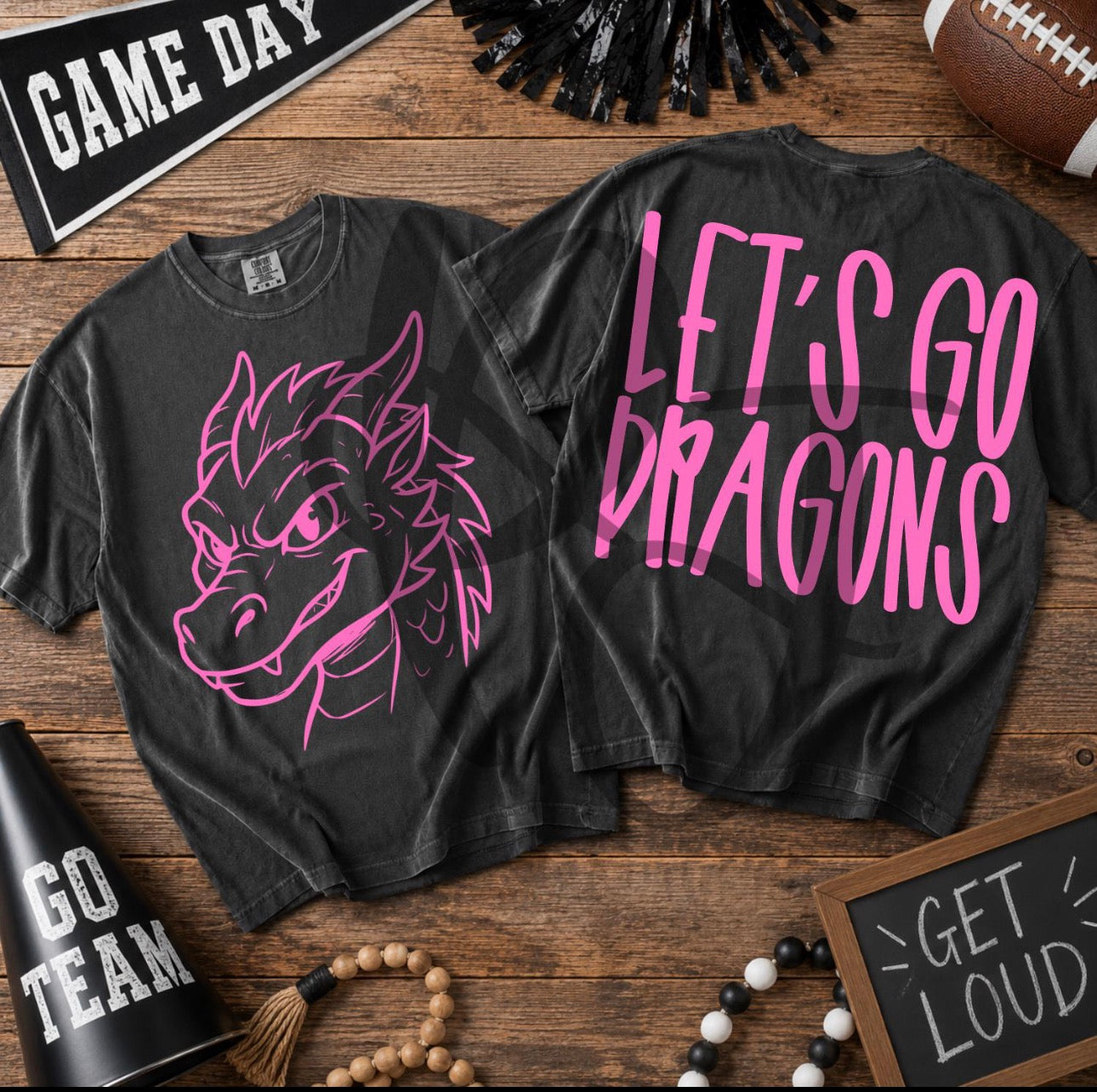 Pink Out Dragons T Shirt