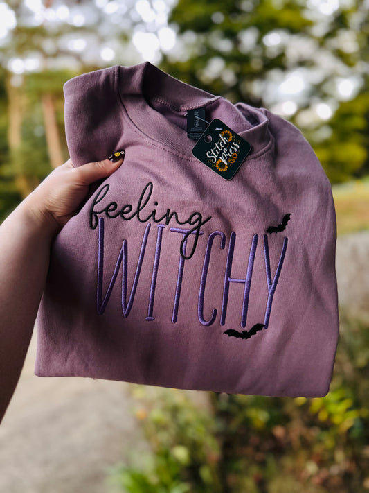 Embroidered Feeling Witchy Sweatshirt