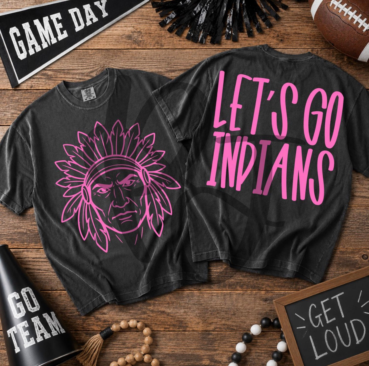 Pink Out Indians T Shirt
