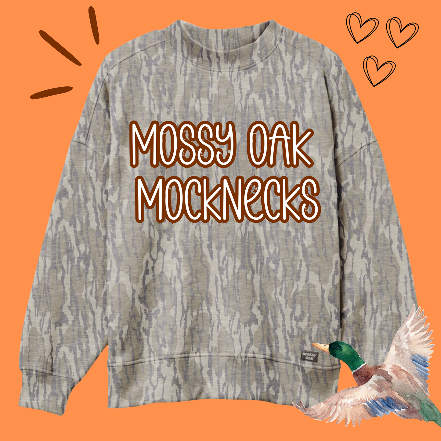 Mossy Oak Bottomland Mockneck- PREORDER (Arriving in October/November)